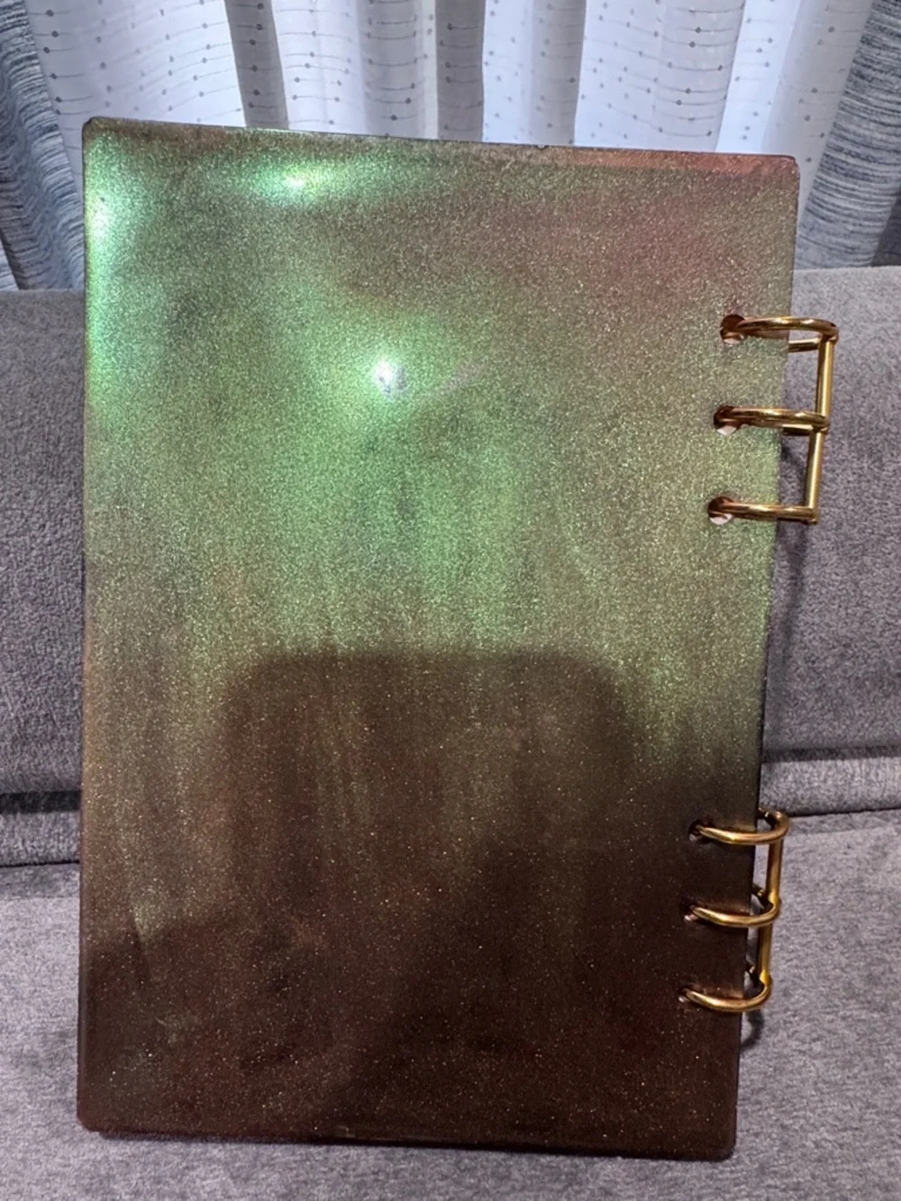 Dragon Eye Resin Journal with Blue Gem